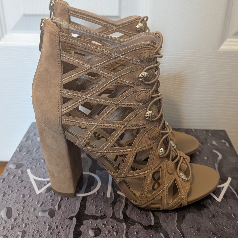 Sam Edelman Tan Strappy Heeled Sandals